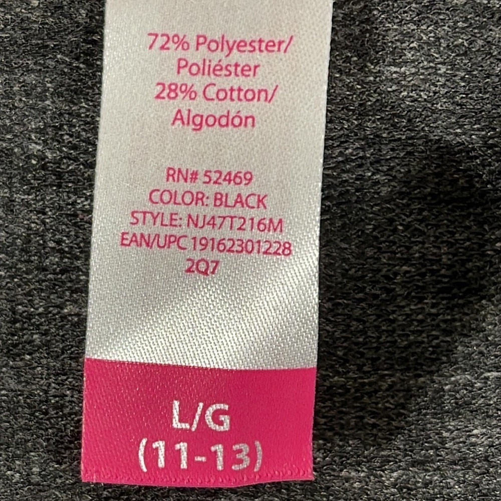 No Boundaries Juniors' Graphic Shirttail Jogger Sweatshirt Size Large - Picture 7 of 7